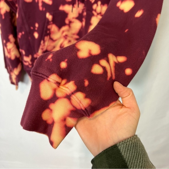 A.L.C tie dye burgundy hoodie L - Picture 6 of 10